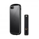 LEPLUS NEXT 耐衝撃・薄型・背面クリアケース Duality スマホベルト付属 ブラック iPhone SE 第3世代/SE 第2世代/8