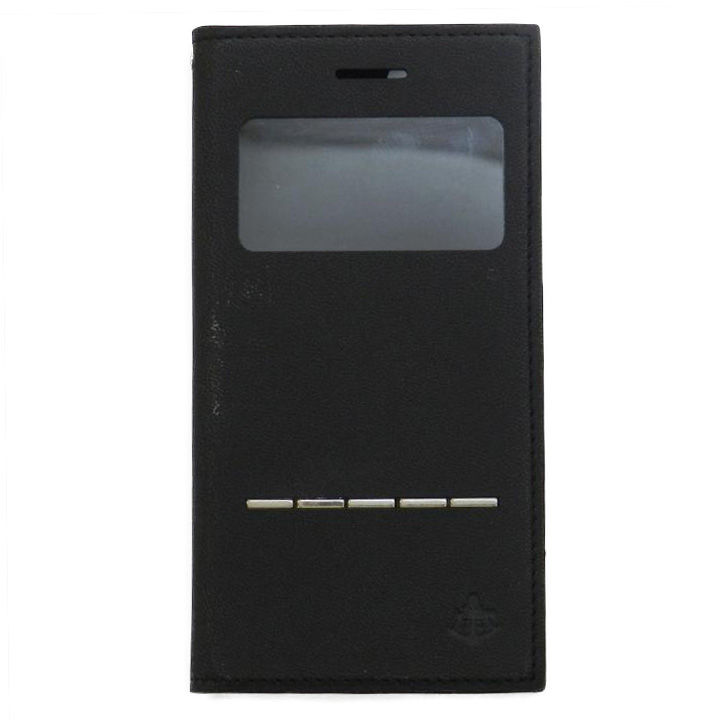 Iphone7 6s 6ケース 小窓付き手帳型ケース Conquistador Wisdom ブラック Iphone 7 6s 6の人気通販 Appbank Store