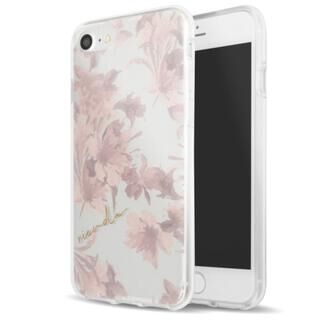 iPhone  SE 3/SE2/8/7 rienda TPUクリアケース Dress Flower くすみピンク