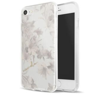 iPhone  SE 3/SE2/8/7 rienda TPUクリアケース Dress Flower くすみホワイト