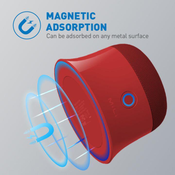 MiLi Mage-Safe Soundmate Bluetoothスピーカー360度 レッド_0
