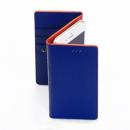 お財布付き手帳型ケース araree Z-folder ブルー+オレンジ iPhone 6