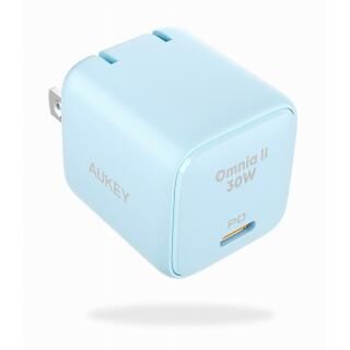 AUKEY(オーキー) USB充電器 Omnia II 30W PD対応 USB-C 1ポート ブルー【6月上旬】