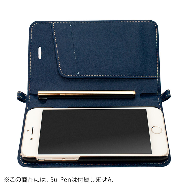 iPhone6s/6 ケース Su-Penホルダー付手帳型ケース ディープブルー iPhone 6s/6_0