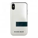 ROSEBUD シェルケース LINEホワイト iPhone XS/X