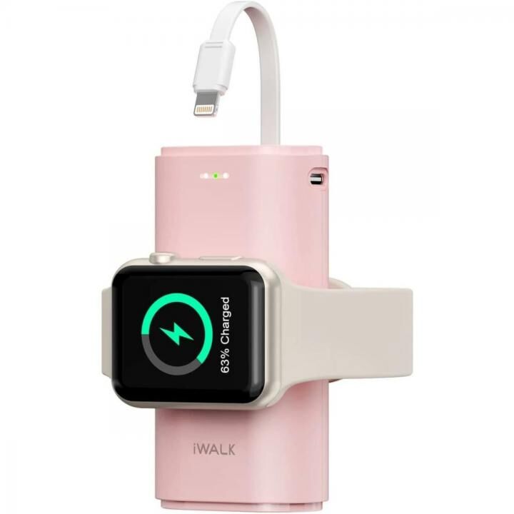 iWALK Apple Watch充電器 ピンク_0