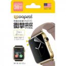 Apple Watch 38mm対応 SERIES 1, 2, 3 対応 2枚入り 液晶面保護 Wrapsol ULTRA (ラプソル ウルトラ) 衝撃吸収フィルム 2枚セット