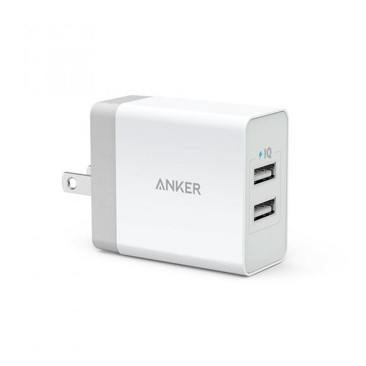 Anker 24W 2ポート急速USB充電アダプタ ホワイト_0