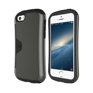 iPhone SE/5s/5 ケース カード収納機能付ケース Phonefoam Golf Original ダークシルバー iPhone SE/5s/5