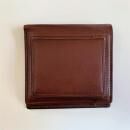 カードがたくさん入るのに薄い手の平財布（BOX小銭入れ付） BS03  チョコ