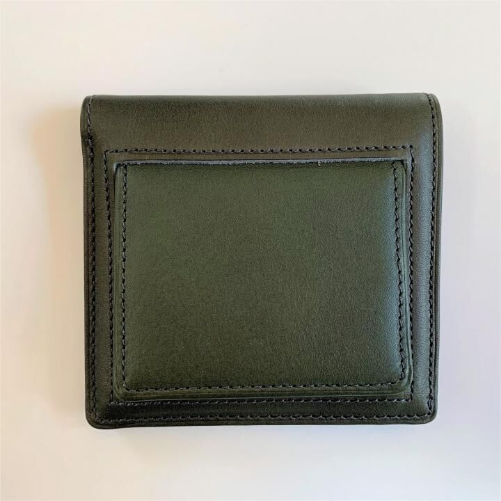 カードがたくさん入るのに薄い手の平財布（BOX小銭入れ付） BS03  グリーン_0