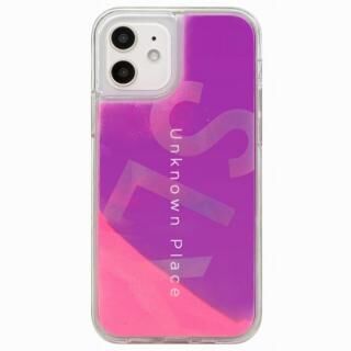 iPhone 12 / iPhone 12 Pro (6.1インチ) ケース SLY ラメ入りネオンサンドケース ピンク×紫 iPhone 12/12 Pro