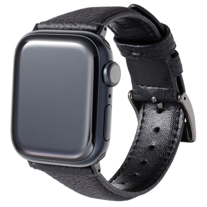 GRAMAS Shrunken-calf Leather Watchband PB 41/40/38mm Black【10月中旬】_0