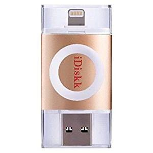 iDiskk フラッシュドライブ MFI認証 USB 3.0 16GB ゴールド