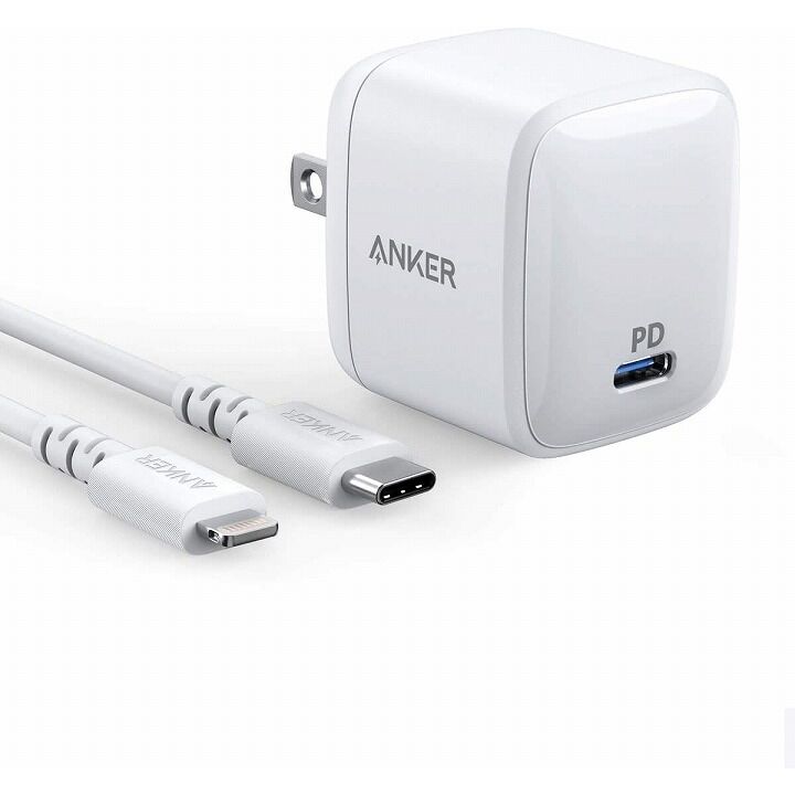 Anker PowerPort Atom PD 1 PD対応 30W & PowerLine II USB-C ライトニングケーブル 0.9m_0