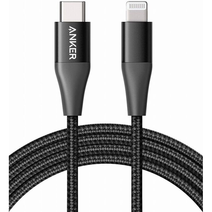 Anker PowerLine+ II USB-C ＆ ライトニング ケーブル 1.8m ブラック【2月上旬】_0