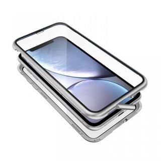 iPhone XR ケース Monolith Alluminio 2020（モノリス アルミニオ 2020）/シルバー(ホワイト) ゴリラガラス+アルミバンパー for iPhone XR