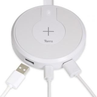 TorriiBolt USBハブ 急速Qiワイヤレス充電器（USB type C , type A対応 ） ホワイト