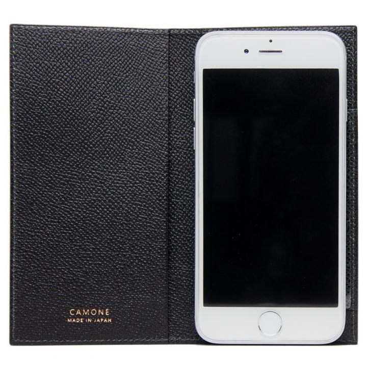 iPhone7 Plus/6s Plus ケース CAMONE Made In Japan 5.5インチ 多機種対応手帳型ケース ブラック_0