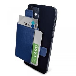 MAGKEEP 磁気吸着カードポケット ソフトレザー iPhone12シリーズ用 ネイビー