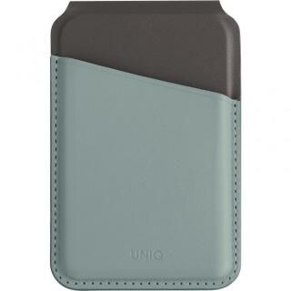 UNIQ スマートフォン用カードケース＆スタンド PUレザー  LYDEN DS シリーズ ウォッシュドブルー/ブラック