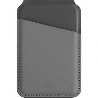 UNIQ スマートフォン用カードケース＆スタンド PUレザー  LYDEN DS シリーズ ディープグレー/ブラック