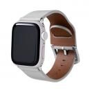 Apple Watch Series 1/2/3/4/5/SE/6/7 38/40/41mm PUレザーバンド「Vahane」 ホワイト