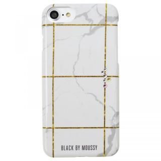 iPhone  SE 第3世代/SE 2/8/7/6s/6 BLACK BY MOUSSY 大理石柄 背面ケース ブラック ホワイト