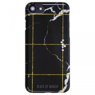 iPhone  SE 第3世代/SE 2/8/7/6s/6 BLACK BY MOUSSY 大理石柄 背面ケース ブラック ブラック