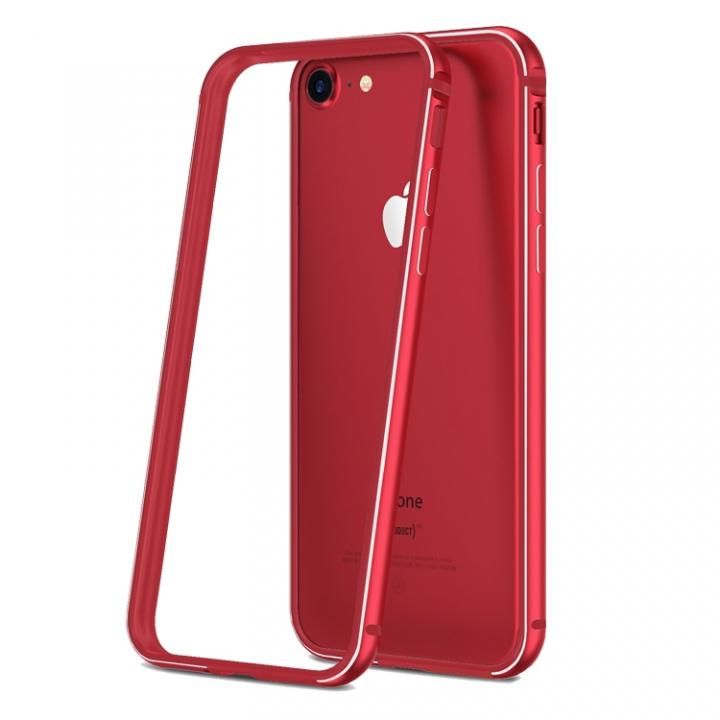 iPhone7 ケース 薄型アルミニウム＆TPUハイブリッドバンパー 工具不要 Aluminio レッド iPhone 7_0