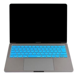 キースキン 2016 MacBook Pro 13インチ& 15インチ Touch BarとTouch ID対応 キーボードカバー ブルー