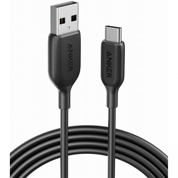 Anker PowerLine III USB-C & USB-A 2.0 ケーブル 3.0m ブラック_0