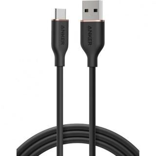 Anker USB-C ＆ USB-A ケーブル (Flow) 1.8m ミッドナイトブラック【6月下旬】