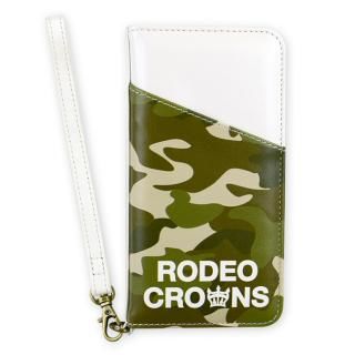 iPhone8/7 ケース RODEO CROWNS CAMOUFLAGE 手帳型ケース カーキ iPhone 8/7