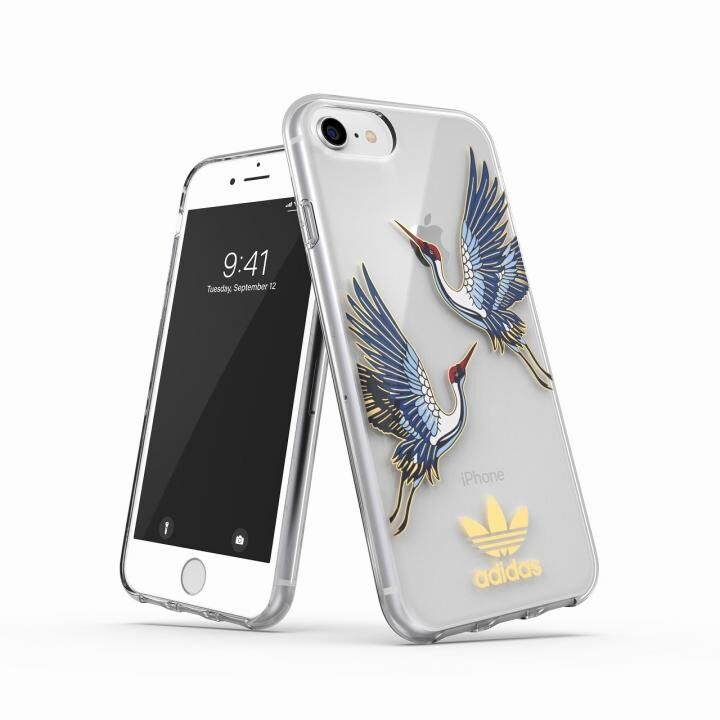 iPhone8/7 ケース adidas Originals Clear Case CNY Blue/Gold iPhone SE 第3世代/SE 2/8/7/6s/6_0