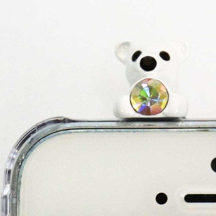 iPhone SE/5s/5 ケース 誕生石を持った クマケース バースディベアー ホワイト12月 iPhone SE/5s/5ケース_0