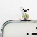 誕生石を持った クマケース バースディベアー ホワイト12月 iPhone SE/5s/5ケース