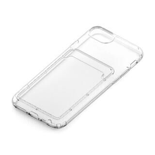 iPhone  SE 第3世代/SE 2/8/7 Premium Style ポケット付 抗菌TPUケース クリア