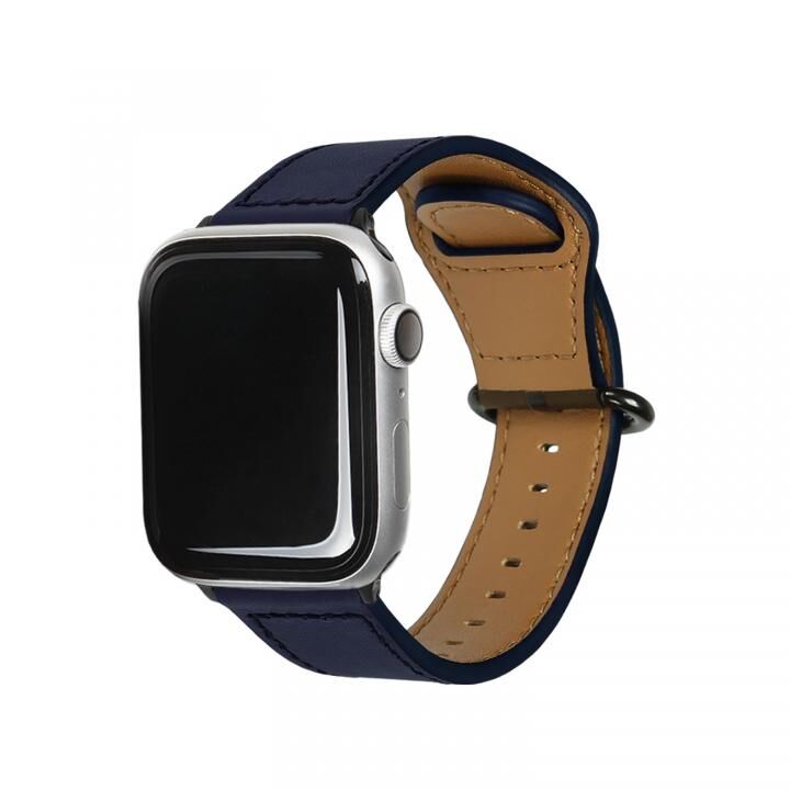 Apple Watch 44mm/42mm用 GENUINE LEATHER STRAP ネイビー【10月上旬】_0