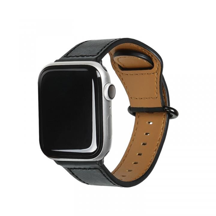 Apple Watch 44mm/42mm用 GENUINE LEATHER STRAP ブラック【10月上旬】_0