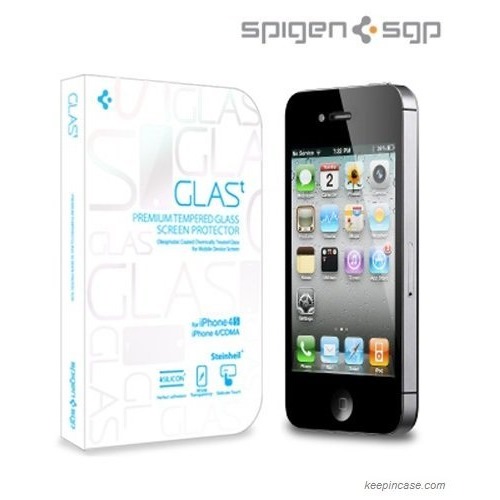Spigen iPhone4/4s シュタインハイル GLAS.t リアル スクリーン プロテクター_0