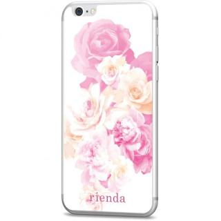 iPhone6s/6 フィルム rienda 背面強化ガラス Gradation flower ピンク iPhone 6s/6