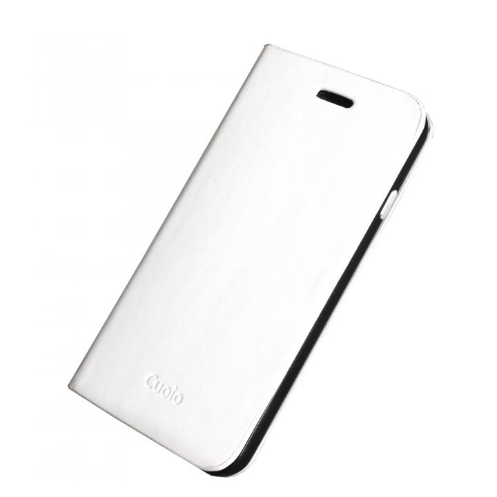 iPhone6 ケース 手帳×アルミバンパーケース Cuoio 白×ブラック iPhone 6_0