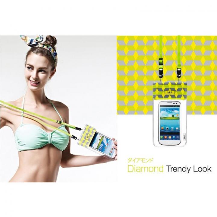 iPhone SE/5s/5 ケース オシャレに防水 bikit スマートフォン用ファッション防水ポーチ ダイアモンド_0