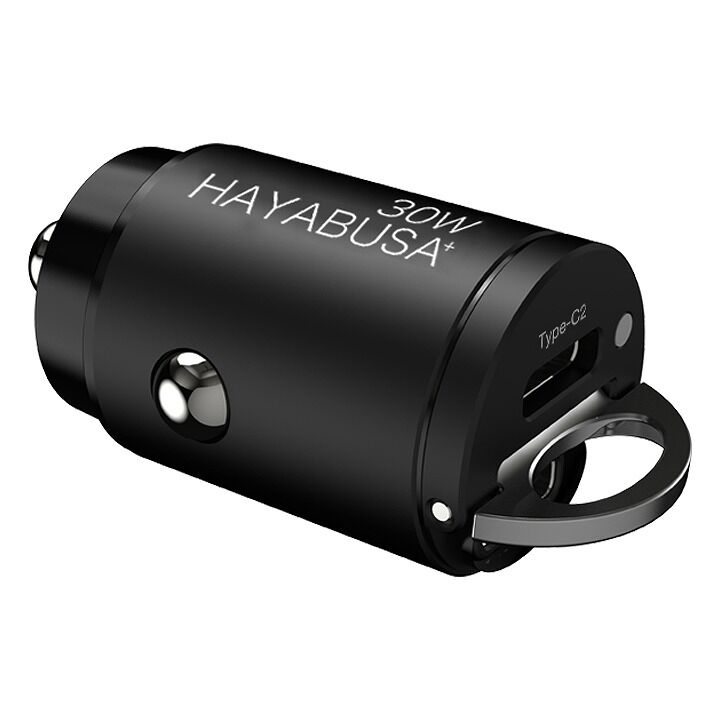 ハヤブサプラス カーチャージャー 30W 車載充電器 PD充電器 USB-C 急速充電器 ブラック_0