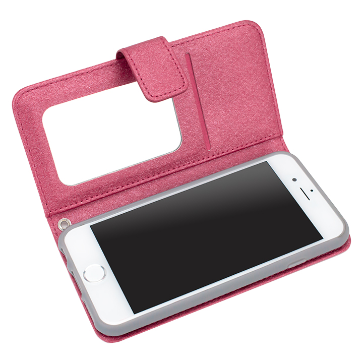 Iphone6ケース シャイニー 手帳型ミラー付ケース ローズピンク Iphone 6の人気通販 Appbank Store
