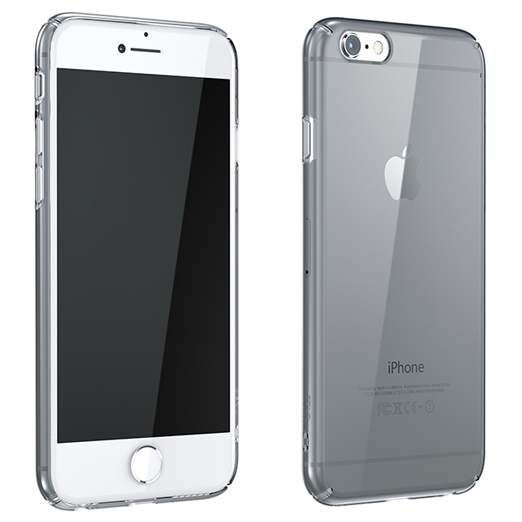 iPhone6 ケース ウルトラスリムタフ 0.5mm クリアハードケース グレー iPhone 6_0