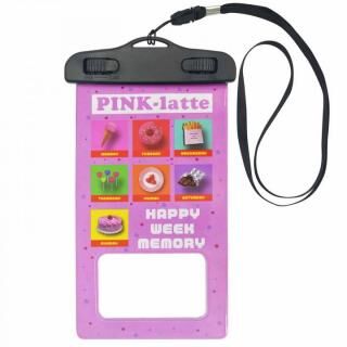 iPhone SE 第2世代 ケース PINK-latte 防水ポーチ Happy week memory