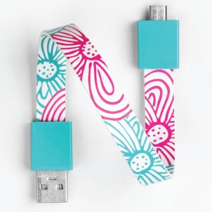 Mohzy Loop USB Cable-Daisy (Flowers) (Micro USB)