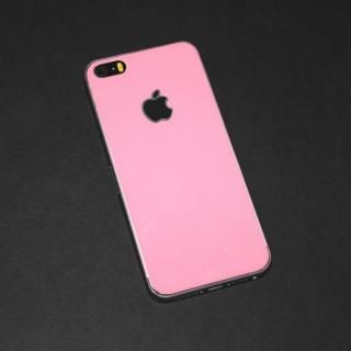 iPhone SE/5s/5 フィルム 東京ガールズコラボ カラーカスタム 背面保護強化ガラス ピンク/背面 iPhone SE/5s/5
